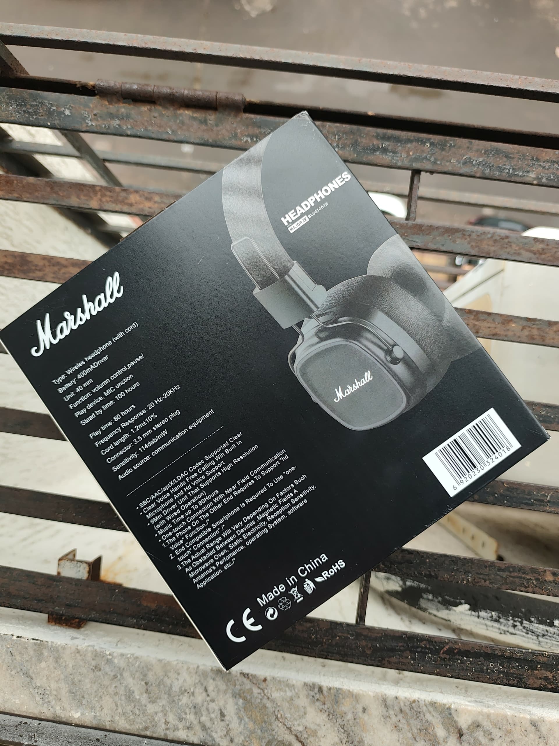 Marshall-Style Major IV Wireless Headphones – 360° Sound Bass Edition