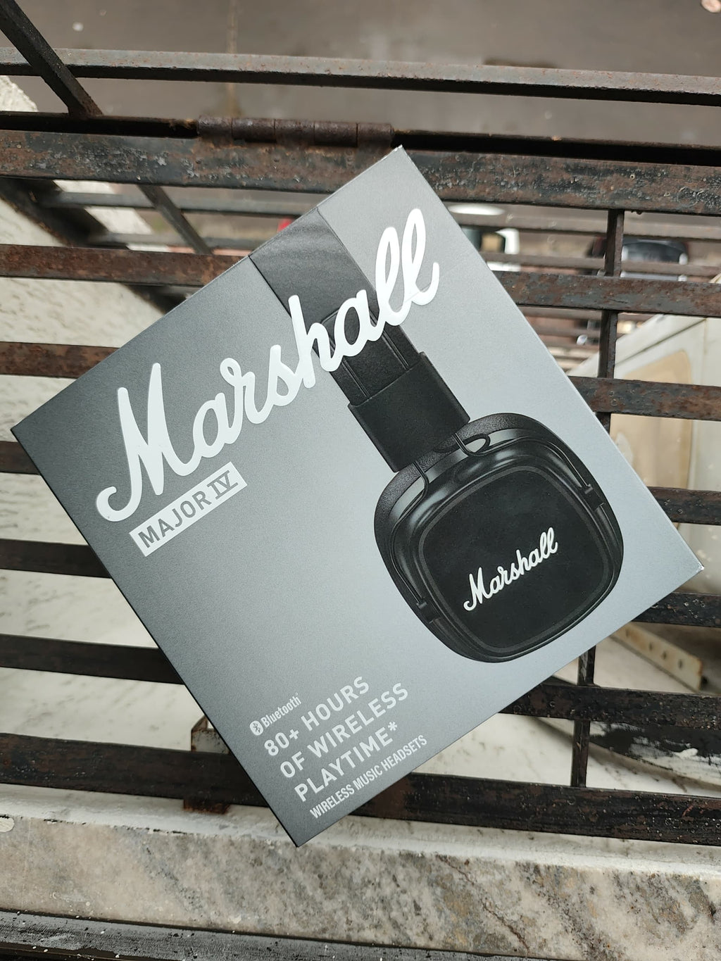 Marshall-Style Major IV Wireless Headphones – 360° Sound Bass Edition